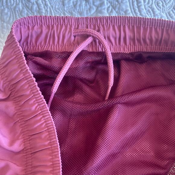 NWT Adidas Mens Pink Strata Short Length Solid Drawstring Swim Trunks Shorts 2XL - Picture 9 of 15